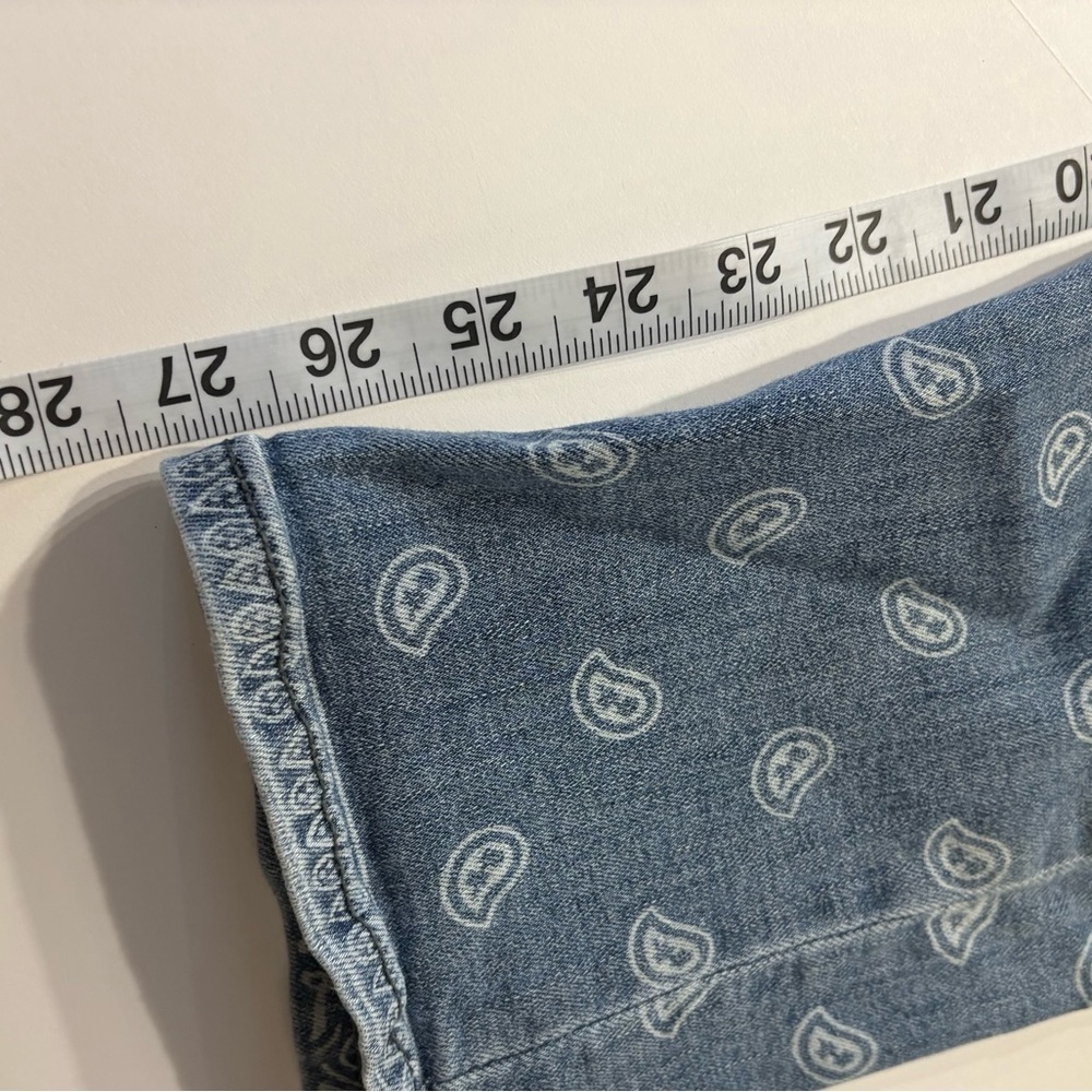 Liverpool Bandana Print Jeans | Paisley Patchwork Denim | Size 6 - Picture 10 of 13